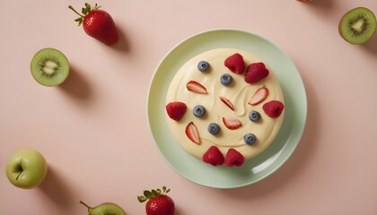 Dessert with berries