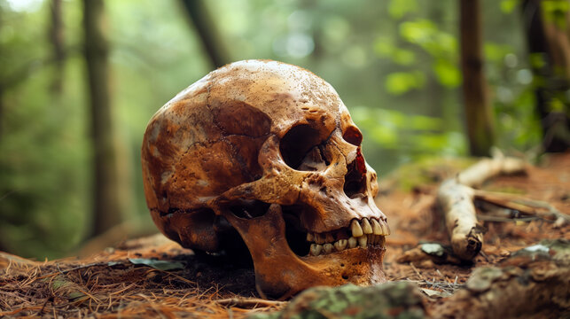 Ancient stone / bronze / iron age skull