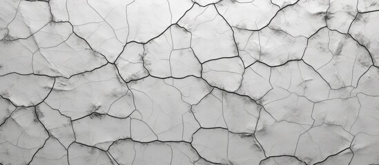Vintage monochrome wall cracks texture