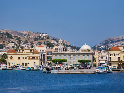Waterfront of Pothia (Kalymnos Town), Kalymnos Island, Dodecanese