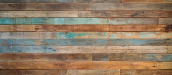 Vintage Retro Style Seamless Background and Texture of Aged Wooden Wall