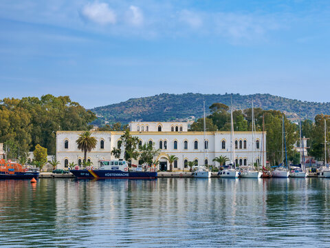Waterfront of Lakki Town, Leros Island, Dodecanese