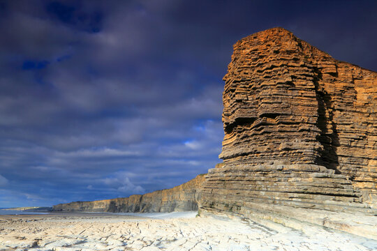 Cliffs at Nash Point, Glamorgan Heritage Coast, South Wales
