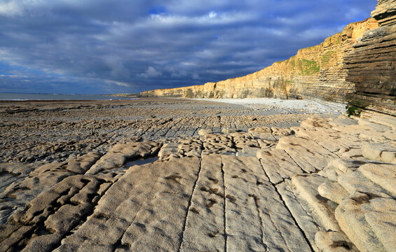 Cliffs at Nash Point, Glamorgan Heritage Coast, South Wales