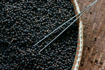Famous Kampot black pepper, one of the best peppers in the world, Pepper farm, Kep, Cambodia, Indochina