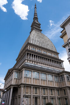 View of the Mole Antonelliana, a major landmark, named after its architect, Alessandro Antonelli, Turin, Piedmont, Italy