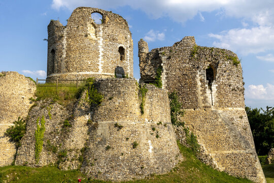 The 11th century Chateau de Conches-en-Ouche (Conches-en-Ouche Castle) dungeon in Conches-en-Ouche, Eure, Normandy, France