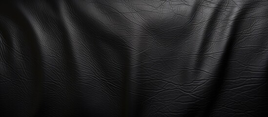 Black Leather Texture Surface - obrazy, fototapety, plakaty
