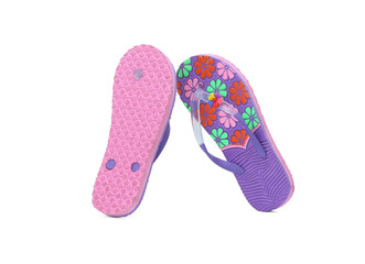 floral design womens eva flip-flop isolated 