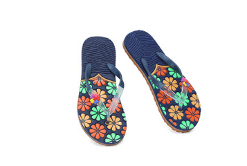 floral design womens eva flip-flop isolated 