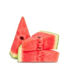 watermelon isolated on white background, clipping path, full depth of field
