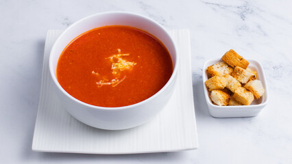Tomato soup bowl