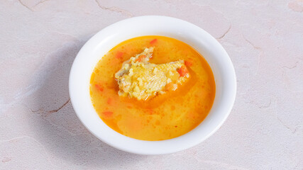 Chicken soup bowl
