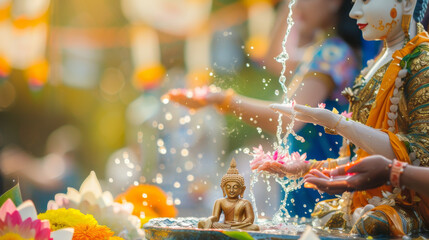 Songkran Festival Celebration: Thai Traditional Dress and Rituals

