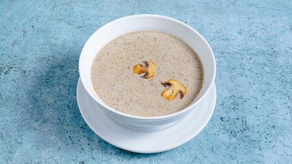 Mushroom soup bowl