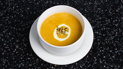 Lentil soup bowl