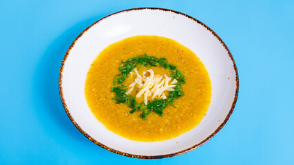 Lentil soup bowl