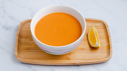 Lentil soup bowl