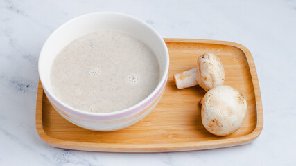 Mushroom soup bowl