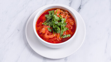 Borscht soup bowl