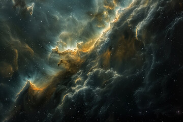 Fototapeta na wymiar Breathtaking Space Scenery, Beautiful Universe, Generative AI