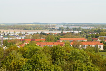 Fototapeta premium Stadt Brandenburg von oben