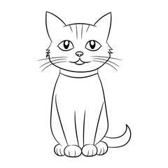 Cat vector isolated abstract clipart illustration design