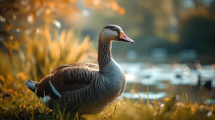 Obraz premium a cinematic and Dramatic portrait image for goose