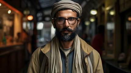 Obraz premium A visually stunning portrayal of a man donning various outfits,