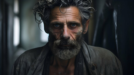 Obraz premium A visually stunning portrayal of a man donning various outfits,