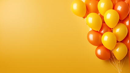 colored balloons. for a product card, for a postcard, for a birthday