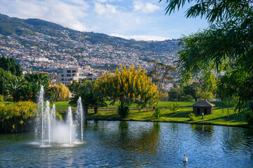 Fountains of Santa Catarina Park, this is one of the largest parks of Funchal