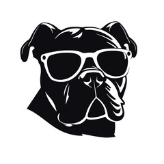 dog with sunglasses