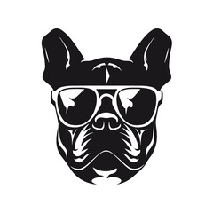 boxer dog  silhouette