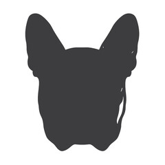 boxer dog  silhouette