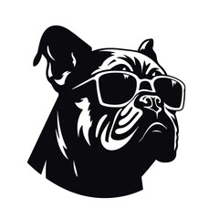 boxer dog  silhouette