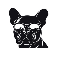 boxer dog  silhouette