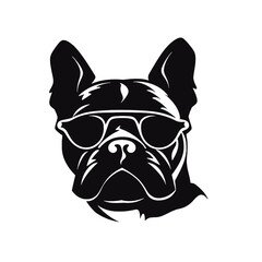 boxer dog  silhouette