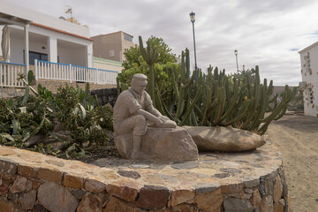 Kamienna rzeźba, Wyspy Kanaryjskie, Fuerteventura, El Cotillo - obrazy, fototapety, plakaty