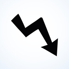 Arrow symbol. Vector drawing icon