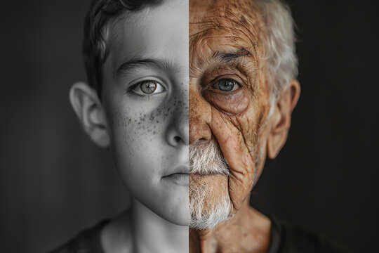 aging concept, AI generated