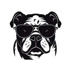 bulldog head tatoo