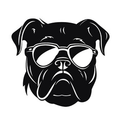 bulldog head tatoo