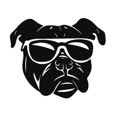 bulldog head tatoo