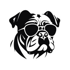 bulldog head tatoo