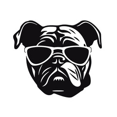 dog wearing sunglasses