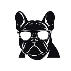 dog wearing sunglasses