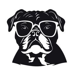  bulldog  silhouette