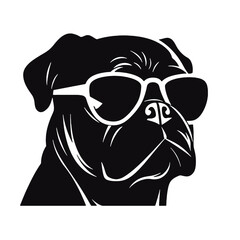 bulldog  silhouette