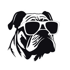  bulldog  silhouette